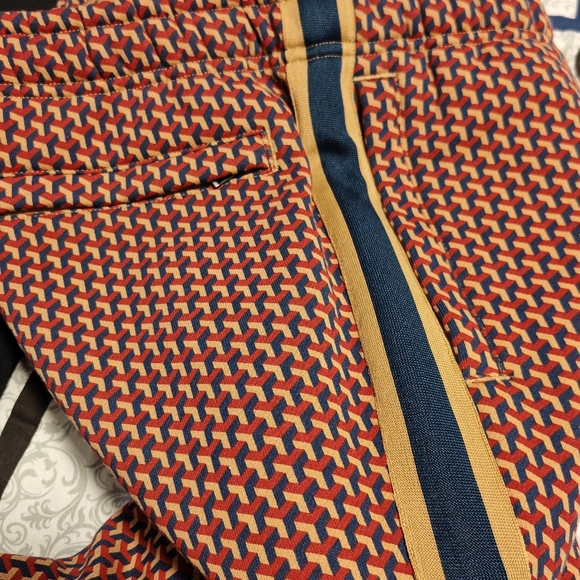 SIMONS LE31 Abstract Print Organic Cotton Fleece Joggers - UNISEX - Picture 6 of 8